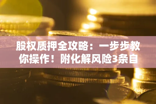 济南股权质押全攻略：一步步教你操作！附化解风险3条自救法则