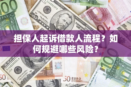 济南担保人起诉借款人流程？如何规避哪些风险？