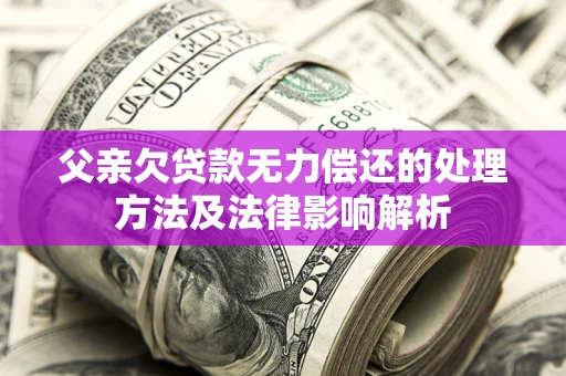 济南父亲欠贷款无力偿还的处理方法及法律影响解析
