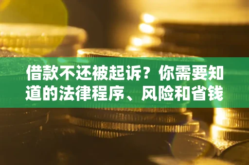 济南借款不还被起诉？你需要知道的法律程序、风险和省钱技巧