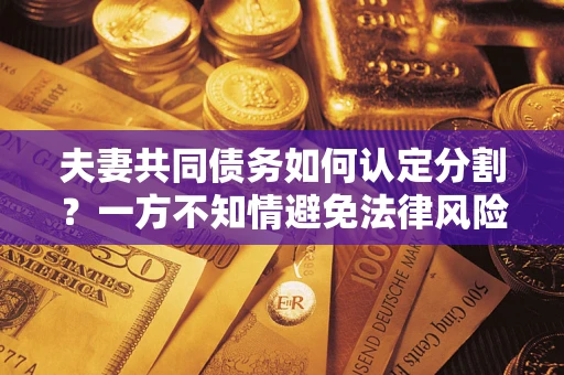 济南夫妻共同债务如何认定分割？一方不知情避免法律风险必看！